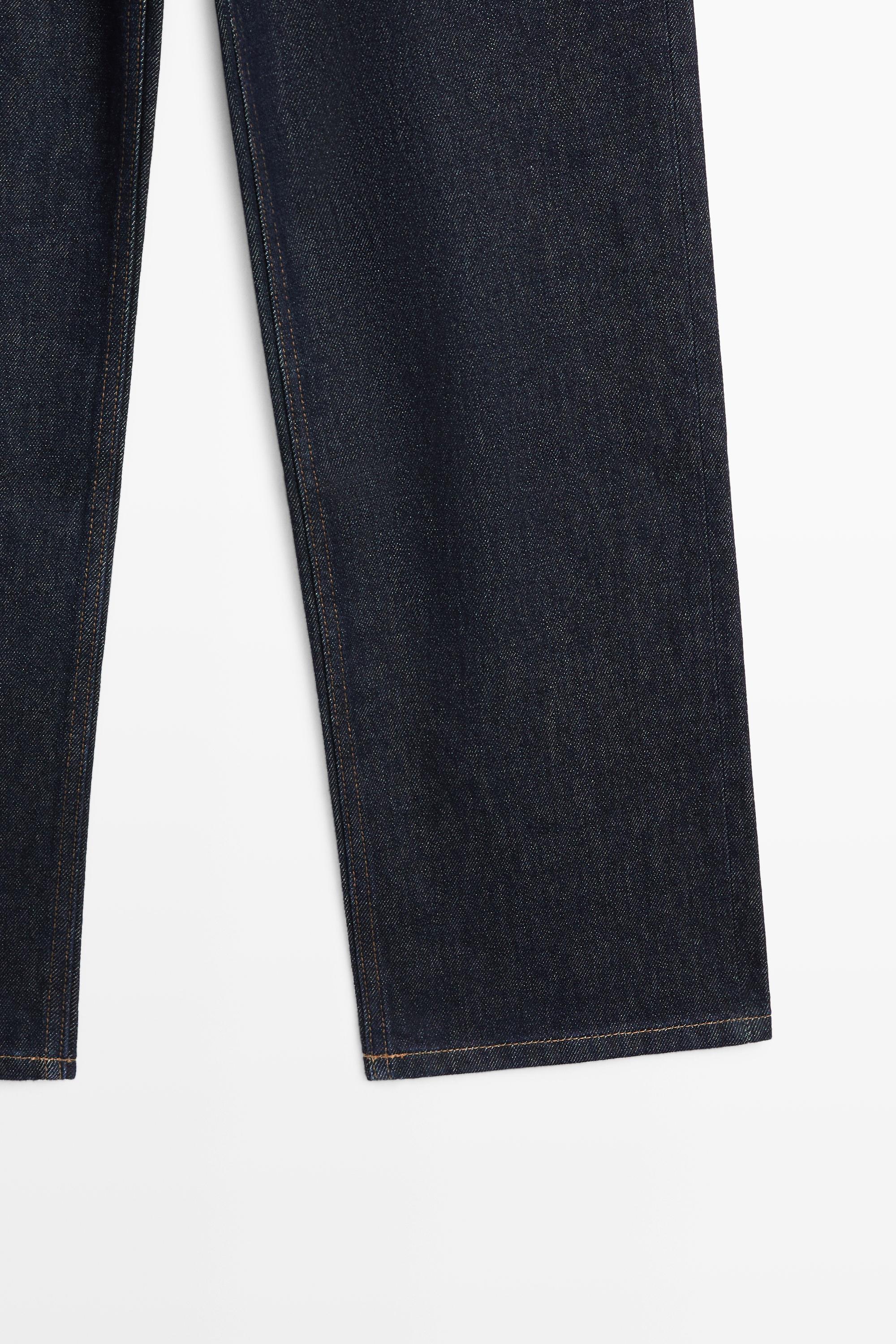 Jean straight cropped taille haute